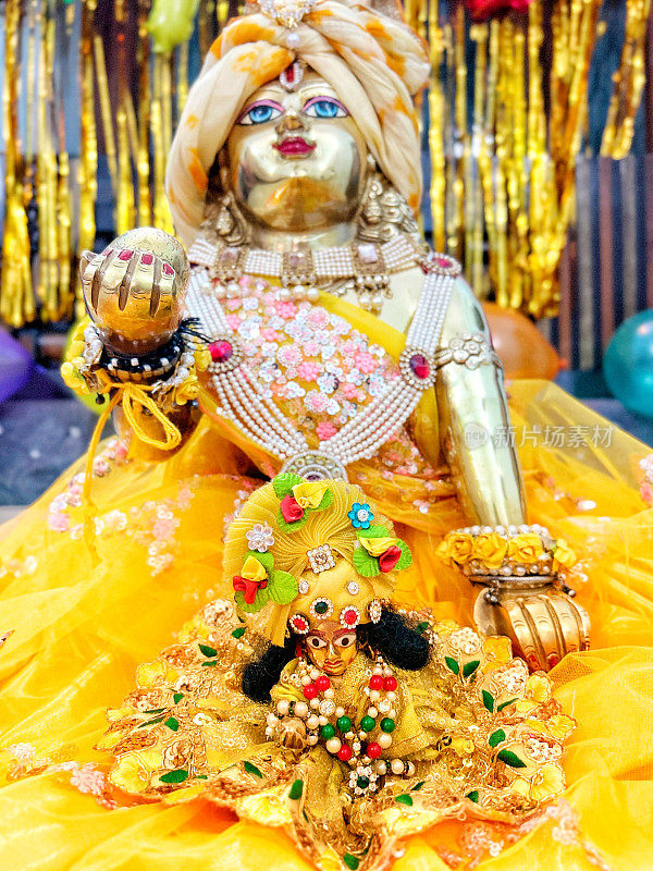 Krishna Janmashtami在庆祝。